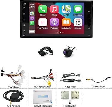 Dash Camera-IKASEFU-7 inch Android 13 Wireless CarPlay Android Auto Car Radio Receiver for Toyota 4 Runner 2003-2009- 4+64G Touch Screen Double Din Car Stereo with GPS Navigation WiFi Bluetooth AHD Backup Camera Mic 2 Dash Camera-IKASEFU-7 inch Android 13 Wireless CarPlay Android Auto Car Radio Receiver for Toyota 4 Runner 2003-2009- 4+64G Touch Screen Double Din Car Stereo with GPS Navigation WiFi Bluetooth AHD Backup Camera Mic - Image 2