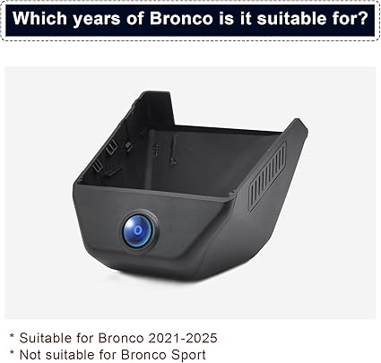 Dash Camera-mangoal-Front 4K & Rear 1080 Dash Cam Fit for Ford Bronco 2021 2022 2023 2024 2025- Does Not Fit Ford Bronco Sport 2 Dash Camera-mangoal-Front 4K & Rear 1080 Dash Cam Fit for Ford Bronco 2021 2022 2023 2024 2025- Does Not Fit Ford Bronco Sport - Image 2
