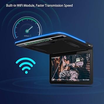 Dash Camera-XTRONS-XTRONS Android Car Overhead Player 13.3 Inch Wide IPS Screen Car Roof Mount Monitor Built-in Stereo Speakers Flip Down Overhead Car Monitor Support 8K Video- HDMI 3 Dash Camera-XTRONS-XTRONS Android Car Overhead Player 13.3 Inch Wide IPS Screen Car Roof Mount Monitor Built-in Stereo Speakers Flip Down Overhead Car Monitor Support 8K Video- HDMI - Image 3