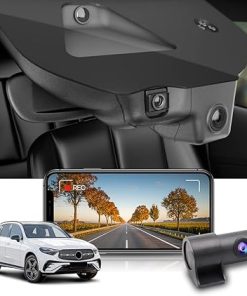 Dash Camera-FITCAMX-Fitcamx 4K Dual Dash Cam Suitable for Benz GLC 300 4MATIC 2023 2024 2025 (HD2-6588)- Integrated OEM Look
