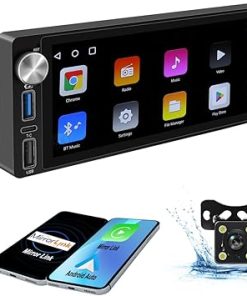 Dash Camera-ZZH-Single Din Car Stereo with Wireless Carplay Android Auto-6.9Inch Touchscreen Car Stereo Android 2G+32G
