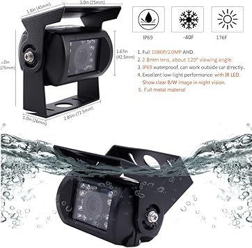 Dash Camera-JOINLGO-JOINLGO 4 Channel 256GB 1080P AHD HD Mobile Vehicle Car DVR Black Box Video Recorder Kit with 4pcs Waterproof Side Rear View Backup Night Vision Metal IR 2.0MP Car Camera 7″ HD Car Monitor 3 Dash Camera-JOINLGO-JOINLGO 4 Channel 256GB 1080P AHD HD Mobile Vehicle Car DVR Black Box Video Recorder Kit with 4pcs Waterproof Side Rear View Backup Night Vision Metal IR 2.0MP Car Camera 7" HD Car Monitor - Image 3
