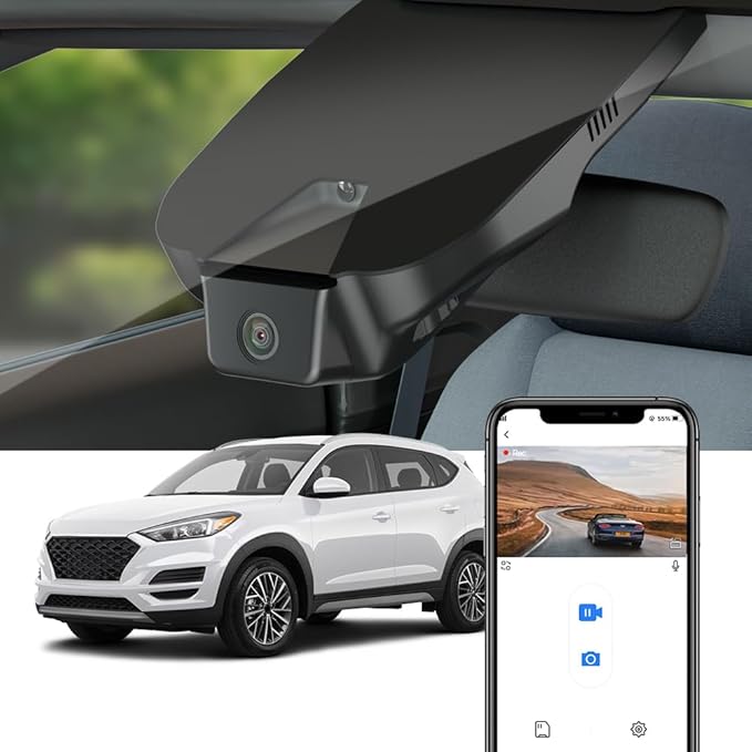 Dash Camera-FITCAMX-Fitcamx 4K Dash Cam for 2016-2021 Hyundai Tucson SE Sport Limited Value SEL Plus ECO D3100 (Auto Dimming Mirror)- OEM Factory Look 3 Dash Camera-FITCAMX-Fitcamx 4K Dash Cam for 2016-2021 Hyundai Tucson SE Sport Limited Value SEL Plus ECO D3100 (Auto Dimming Mirror)- OEM Factory Look - Image 3