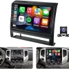 Dash Camera-Hiolpen-Double Din Car Stereo Radio Compatible for Toyota Tacoma 2005-2013 Apple Carplay 9″ Android 13 GPS Car Stereo Radio +Backup Camera 2+32G Car Stereo