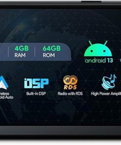 Dash Camera-XTRONS-XTRONS Single Din Car Stereo for Jeep Wrangler Dodge Chrysler- Android 12 Octa Core 4GB+64GB Car Radio