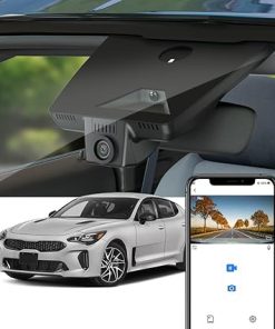 Dash Camera-FITCAMX-Fitcamx 4K Dash Cam Suitable for Kia Stinger 2022 2023 2024 (Part No#J5030) with Auto Dimming- OEM Look
