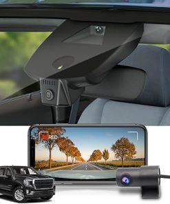 Dash Camera-FITCAMX-Fitcamx Front 4K+Rear 1080P Dash Cam for 2021-2024 GMC Yukon Denali AT4 XL SLE SLT (HD2-4925- with Auto-Dimming)