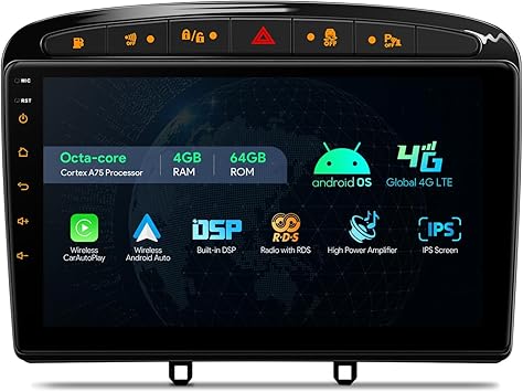 Dash Camera-XTRONS-XTRONS Android 13 Car Stereo for Peugeot 308 408- 9 Inch IPS Touch Screen Car Radio GPS Navigation Bluetooth Car Head Unit Built-in DSP Support Car Play Android Auto OBD2 DVR Dash Camera-XTRONS-XTRONS Android 13 Car Stereo for Peugeot 308 408- 9 Inch IPS Touch Screen Car Radio GPS Navigation Bluetooth Car Head Unit Built-in DSP Support Car Play Android Auto OBD2 DVR