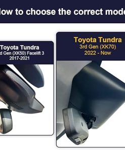 Dash Camera-FITCAMX-Fitcamx 2K Dual Dash Cam for 2022-2025 Toyota Tundra &Sequoia 2023-2025 Limited SR SR5 TRD Pro Limited Platinum (Gen3)- OEM Look 2