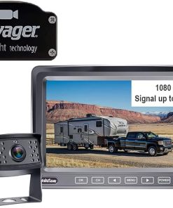 Dash Camera-4UCAM EXTEND YOUR VISION-4Ucam HD 1080P Digital Wireless Backup Camera + 7″ DVR Monitor Quad-View Compatible for Voyager Wisight Prewire RV- Trailer