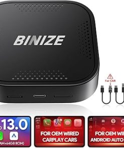 Dash Camera-BINIZE-Binize Wireless CarPlay Android AUTO Multimedia Video Box 4G Cellular-4GB+64GB