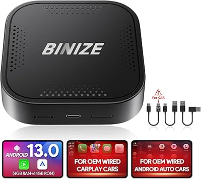 Dash Camera-BINIZE-Binize Wireless CarPlay Android AUTO Multimedia Video Box 4G Cellular-4GB+64GB Dash Camera-BINIZE-Binize Wireless CarPlay Android AUTO Multimedia Video Box 4G Cellular-4GB+64GB
