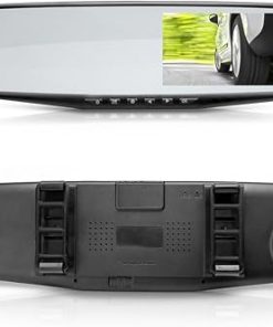 Dash Camera-Pyle-Dual Dash Cam Car Backup Camera | Car Recorder | Blackbox DVR | Rear Camera | Loop Security Camera | Waterproof Night Vision | Audio Recorder W Microphone | Micro SD Card | Full Color – HD 1080p- Pyle 2