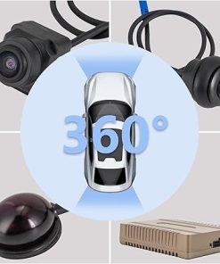 Dash Camera-BANLICALI-360 Degree Bird View Surround System- 720P Car DVR Recording Backup Camera Parking Monitoring with Night Vision Function 2