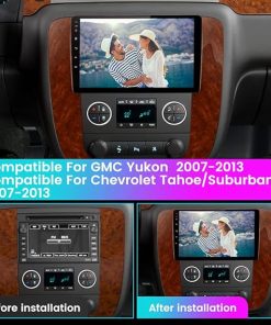 Dash Camera-litillbuly-Android 13 [2GB+64GB] Car Radio Compatible for GMC Yukon Chevrolet Tahoe/Suburban 2007-2013- 9 Inch Wireless CarPlay Android Auto with GPS/SWC/Reverse Camera 2