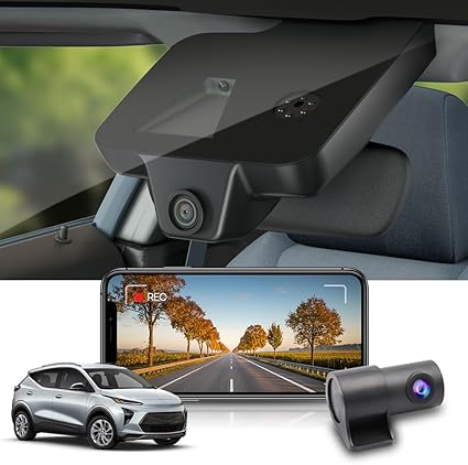 Dash Camera-FITCAMX-Fitcamx 4K Dual Dash Cam for 2022-2024 Chevy Bolt EV & EUV LT Premier 1LT 2LT has Auto-Dimming (HD2-8155)- OEM Look 3 Dash Camera-FITCAMX-Fitcamx 4K Dual Dash Cam for 2022-2024 Chevy Bolt EV & EUV LT Premier 1LT 2LT has Auto-Dimming (HD2-8155)- OEM Look - Image 3
