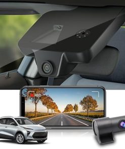 Dash Camera-FITCAMX-Fitcamx 4K Dual Dash Cam for 2022-2024 Chevy Bolt EV & EUV LT Premier 1LT 2LT has Auto-Dimming (HD2-8155)- OEM Look