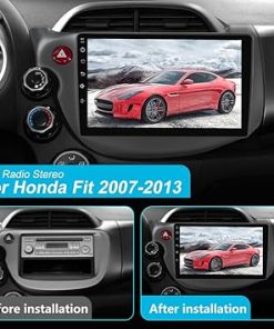 Dash Camera-j Junsun-10.1 inch Touchscreen Car Radio Stereo for Honda Fit 2007-2013 Android 12 Built in CarPlay Android Auto with Bluetooth WiFi DSP GPS Navigation 2