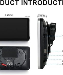 Dash Camera–10.1-inch Car TV Headrest Monitor for Back Seat- IPS Touch Screen Video Player 2