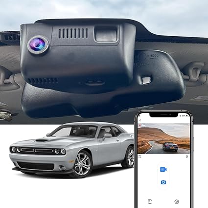 Dash Camera-FITCAMX-Fitcamx 4K Dash Cam for 2015-2023 Dodge Challenger GT R/T SXT Plus Scat Pack (HD2-6072)- OEM Factory Look 3 Dash Camera-FITCAMX-Fitcamx 4K Dash Cam for 2015-2023 Dodge Challenger GT R/T SXT Plus Scat Pack (HD2-6072)- OEM Factory Look - Image 3