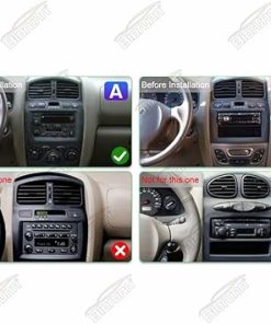 Dash Camera-Biorunn-Android 13 Car Stereo for Hyundai Santa Fe 2000-2005- Biorunn 9 Inch GPS Radio Wireless Car-Play Android Auto Upgrade Dash Kit IPS Navi RDS Head Unit 2GB RAM 32GB ROM 2