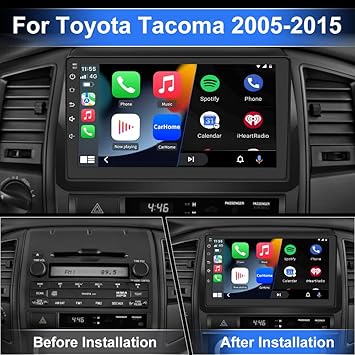 Dash Camera-EagleNav-Android 13 Car Radio Compatible for Toyota Tacoma 2005-2015 with Wireless CarPlay Android Auto-9 Inch Stereo with GPS/FM/WiFi/USB/SWC 2GB+32GB 2 Dash Camera-EagleNav-Android 13 Car Radio Compatible for Toyota Tacoma 2005-2015 with Wireless CarPlay Android Auto-9 Inch Stereo with GPS/FM/WiFi/USB/SWC 2GB+32GB - Image 2