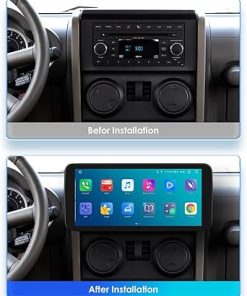 Dash Camera-hizpo-hizpo 10.33 inch Car Radio Stereo for Jeep Wrangler JK (2007-2018)- 8 core 4GB+32GB Navigation QLED Touchscreen with CarPlay Android Auto Bluetooth DSP SWC RDS USB Local Weather 2