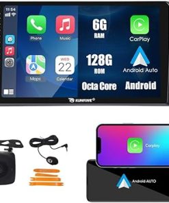 Dash Camera-KUNFINE-Kunfine Car CarPlay Android Auto Navigation Stereo GPS Radio Reverse Camera Display 9″ IPS Touchscreen Headunit Tablet Pad Media Player for Suzuki Sx4 2006-2013- if Applicable Octa Core 6G+128G