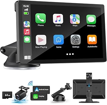 Dash Camera-BOXGVO-Wireless Carplay Screen for Car with 4K Dash Cam- 9″ Portable Carplay & Android Auto Dash Camera-BOXGVO-Wireless Carplay Screen for Car with 4K Dash Cam- 9" Portable Carplay & Android Auto