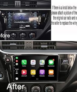 Dash Camera-GOJOHO-Android 13 for Toyota Corolla Radio 2017 2018 2019 Car Stereo Built-in Bluetooth Head Unit DSP Wireless Carplay Android Auto Free Backip Camera 9″ IPS Touchscreen GPS Navigation (4GB RAM+64GB ROM) 2