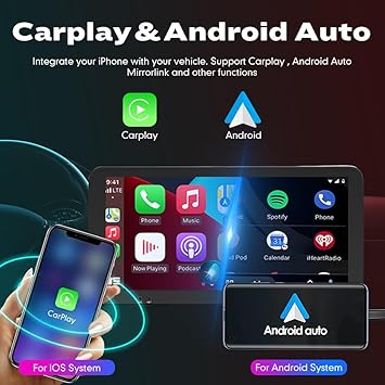 Dash Camera-KUNFINE-Kunfine Car CarPlay Android Auto Navigation Stereo GPS Radio Reverse Camera Display 10.33″ QLED Touchscreen Headunit Tablet Pad Media Player for Honda CRV 2012-2016- if Applicable Octa Core 4G+64G 2 Dash Camera-KUNFINE-Kunfine Car CarPlay Android Auto Navigation Stereo GPS Radio Reverse Camera Display 10.33" QLED Touchscreen Headunit Tablet Pad Media Player for Honda CRV 2012-2016- if Applicable Octa Core 4G+64G - Image 2