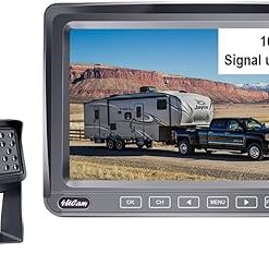 Dash Camera-4UCAM EXTEND YOUR VISION-4Ucam HD 1080P Digital Wireless Backup Camera + 7″ DVR Monitor Quad-View Compatible for Furrion FOS48T-BL/FOC12TA/FRCBRKT-BL Pre-Install Mounting for RV- Truck