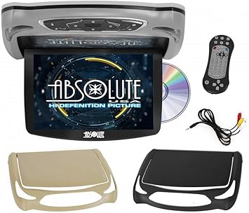 Dash Camera-ABSOLUTE USA-Absolute DFL14HD Car Roof Mount DVD Player Monitor 14 inch Vehicle Flip Down Overhead Screen- HDMI SD USB Card Input with Built-in IR Transmitter for Wireless IR Headphone- 3 Style Colors Dash Camera-ABSOLUTE USA-Absolute DFL14HD Car Roof Mount DVD Player Monitor 14 inch Vehicle Flip Down Overhead Screen- HDMI SD USB Card Input with Built-in IR Transmitter for Wireless IR Headphone- 3 Style Colors
