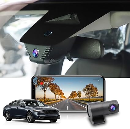 Dash Camera-FITCAMX-Fitcamx Front 2160P+Rear 1080P Dash Cam for Honda Accord 2023-2025 Hybrid EX LX Sport Touring EX-L (Gen11)- OEM Style 3 Dash Camera-FITCAMX-Fitcamx Front 2160P+Rear 1080P Dash Cam for Honda Accord 2023-2025 Hybrid EX LX Sport Touring EX-L (Gen11)- OEM Style - Image 3