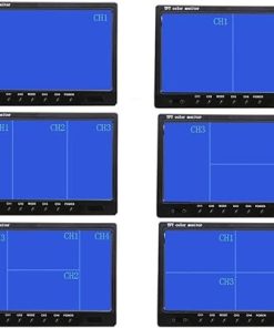 Dash Camera-CAMECHO-Camecho Vehicle Backup Camera 9 Inch 4 Split Monitor+ 4 Cameras with Front & Rear View Camera 18 IR Night Vision Waterproof Auto Camera with 2×33 ft and 2×65 ft Cables for RV- Trailer 2