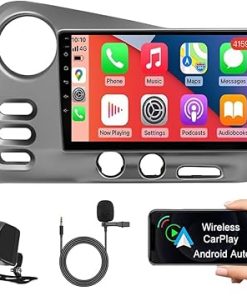 Dash Camera-nerithery-Android 13 Double Din Car Stereo Radio for Toyota Matrix PontiacVibe 2003 2004 w/Carplay Android Auto-9″ Touchscreen 2+32G Car Audio Receiver with GPS Navi Bluetooth FM Radio WiFi + AHD Backup Camera