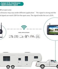 Dash Camera-RVTXRX-Wireless Backup Camera System with 7 inch Splitscreen- Waterproof Wireless Rear View Camera with Night Vision 2