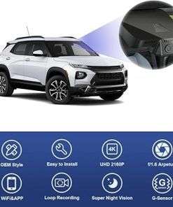 Dash Camera-FITCAMX-Fitcamx 4K Dash Cam Suitable for Chevy Trailblazer 2021-2025 L LS LT ACTIV RS has Auto-Dimming (HD2-D5810)- OEM Style 2