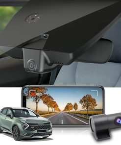 Dash Camera-FITCAMX-Fitcamx Front 4K+Rear 1080P Dash Cam for 2023 2024 Kia Sportage LX EX Hybrid SX X-Line 5th Gen (DW010)- OEM Style