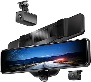 Dash Camera-AKEEYO-NV-360 11″ FHD Mirror Dash Cam Backup Camera- 3 Channel Rear View Mirror Camera 3 Dash Camera-AKEEYO-NV-360 11" FHD Mirror Dash Cam Backup Camera- 3 Channel Rear View Mirror Camera - Image 3
