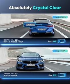 Dash Camera–DDPAI 4K Car Dash Cam-2160P+1080P Front and Rear Dash Cam 2