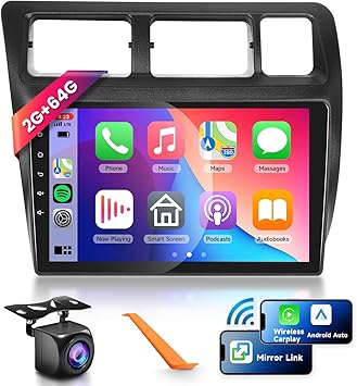 Dash Camera-podofo-2G+64G Car Radio Stereo for Toyota Corolla Sprinter 1993-1997 with Wireless CarPlay/Android Auto- 9 Inch HD Touch Screen Android 13 Head Unit GPS WiFi Bluetooth FM/RDS EQ HD Backup Camera Dash Camera-podofo-2G+64G Car Radio Stereo for Toyota Corolla Sprinter 1993-1997 with Wireless CarPlay/Android Auto- 9 Inch HD Touch Screen Android 13 Head Unit GPS WiFi Bluetooth FM/RDS EQ HD Backup Camera