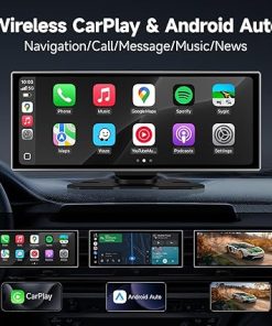 Dash Camera-NINEYIN-Wireless Portable Carplay Screen for Car- 11.26 inch A-pple Carplay & Android Auto HD Touchscreen with 4K Dash Cam 2