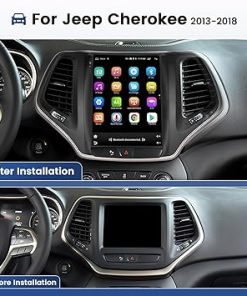 Dash Camera-Hikity-9.7 Inch Car Radio Stereo for Jeep Cherokee 2013-2018-Wireless Carplay Android Auto 2