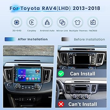 Dash Camera-Inefala-2+64G Android 13 CarPlay Car Stereo Radio for Toyota RAV4 2013-2018- 10.1” HD Touch Screen Compatible with Android Auto 2 Dash Camera-Inefala-2+64G Android 13 CarPlay Car Stereo Radio for Toyota RAV4 2013-2018- 10.1'' HD Touch Screen Compatible with Android Auto - Image 2