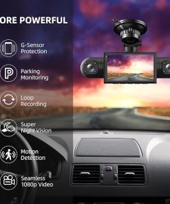 Dash Camera-QNY-360 Degree View 4 Channel Dash Cam Front and Rear Inside Left Right- Dash Cam 2