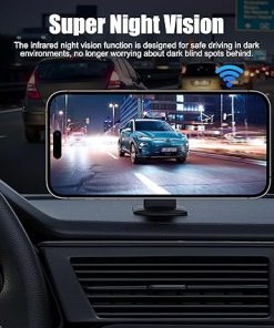 Dash Camera-B-Qtech-B-Qtech Solar Wireless Car Backup Camera- Magnetic Rear View Camera 2