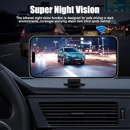 Dash Camera-B-Qtech-B-Qtech Solar Wireless Car Backup Camera- Magnetic Rear View Camera 2 Dash Camera-B-Qtech-B-Qtech Solar Wireless Car Backup Camera- Magnetic Rear View Camera - Image 2