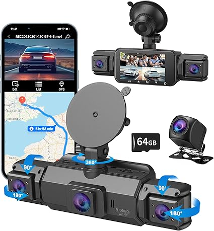 Dash Camera-AFYWO-4 Channel Dash Cam- Front and Rear Dash Camera-AFYWO-4 Channel Dash Cam- Front and Rear