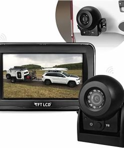 Dash Camera-MHCABSR-Magnetic Wireless Backup Camera with 4.3” Monitor- Rechargeable Battery Powered Backup Camera System for Car